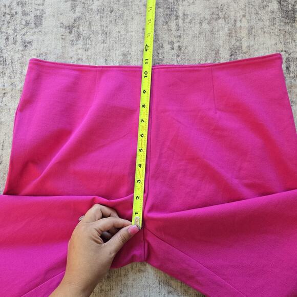 A New Day Pants Womens 12 Pink Skinny Ankle High Rise Bi-Stretch Fitted Career - Picture 11 of 14